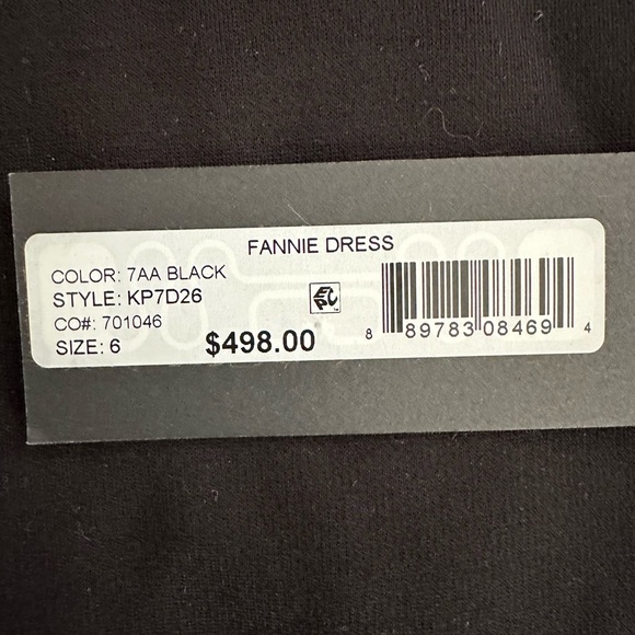 NWT Kobi Halperin Fannie Lace Bell Sleeve Dress, Black Size 6 MSRP $498 - Picture 6 of 6